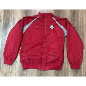 Nike Y2K Ohio State Windbreaker Jacket Full Zip Youth XL Nylon  Embroidery Logo